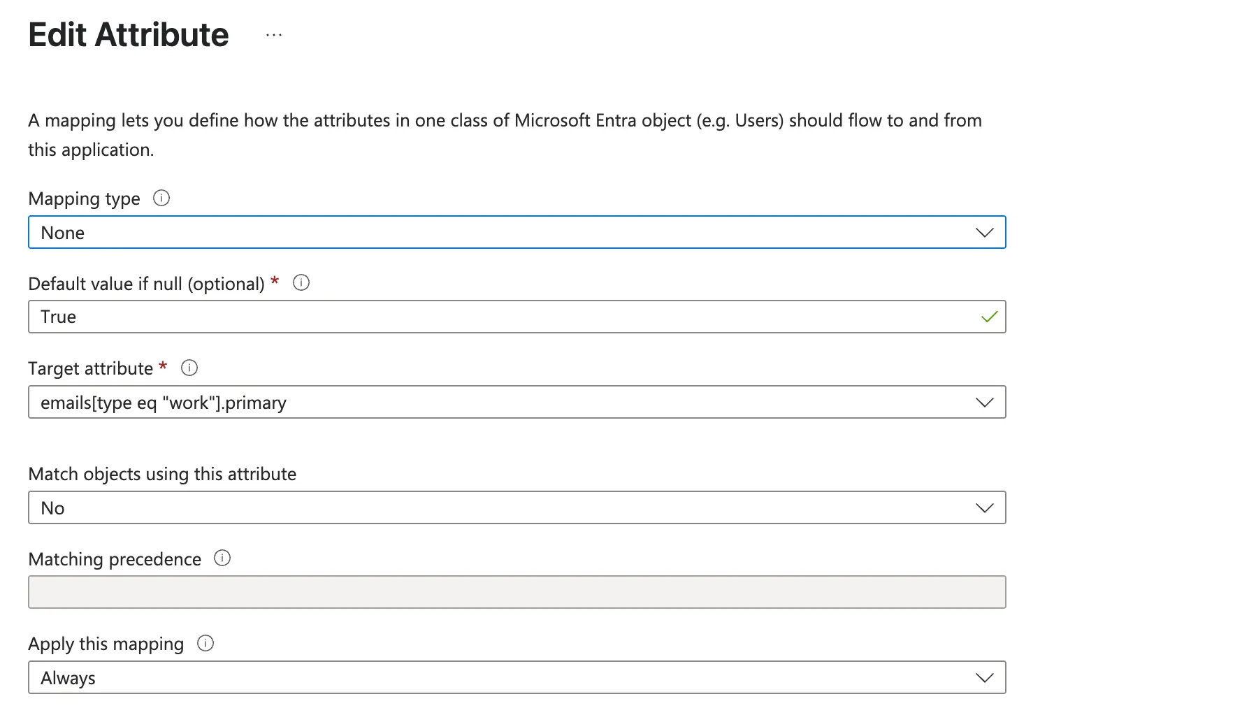 Complete the fields as shown. Complete the fields as shown.
